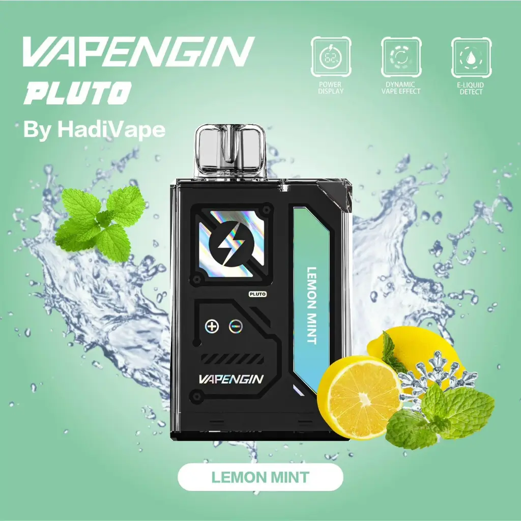 VAPENGIN DISPOSABLE LEMON MINT 7500PUFF 20MG