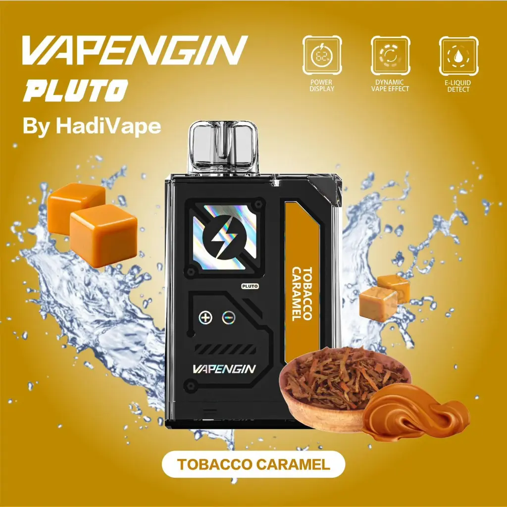 VAPENGIN DISPOSABLE TOBACCO CARAMEL 7500PUFF 20MG