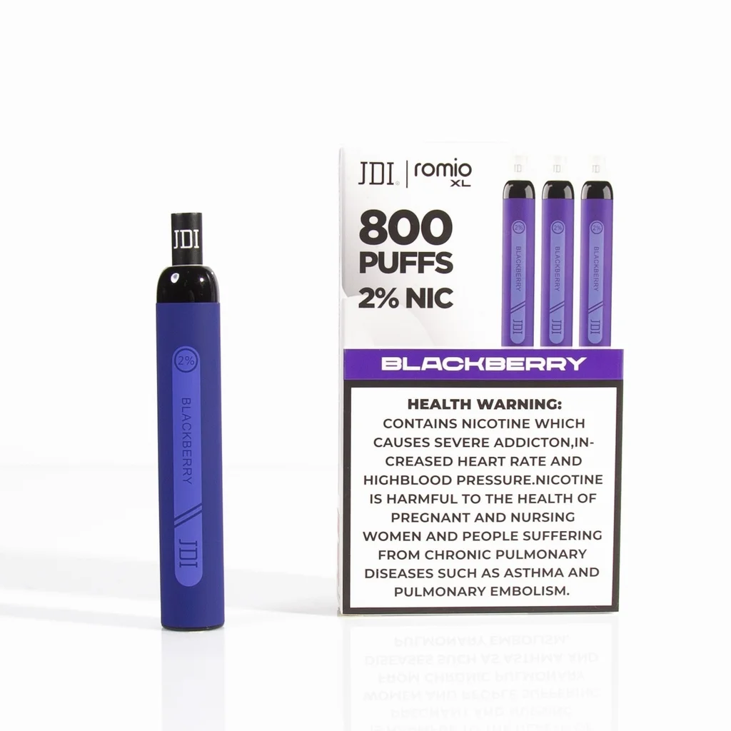 JDI DISPOSABLE  ROMIO XL BLACKBEERY 800PUFF 20MG