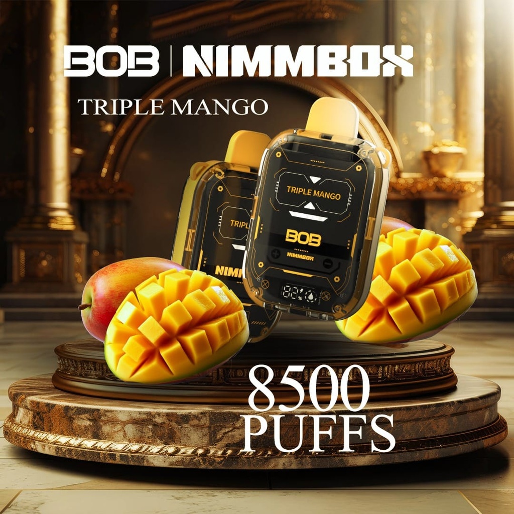 BOB NIMMBOX TRIPLE MANGO 8500PUFFS 20MG