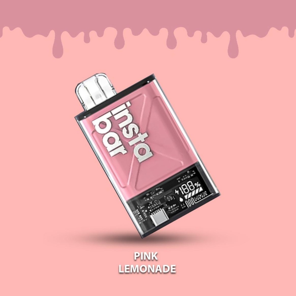 INSTA BAR ULTRA DISPOSABLE PINK LEMONADE 20MG 12000PUFF