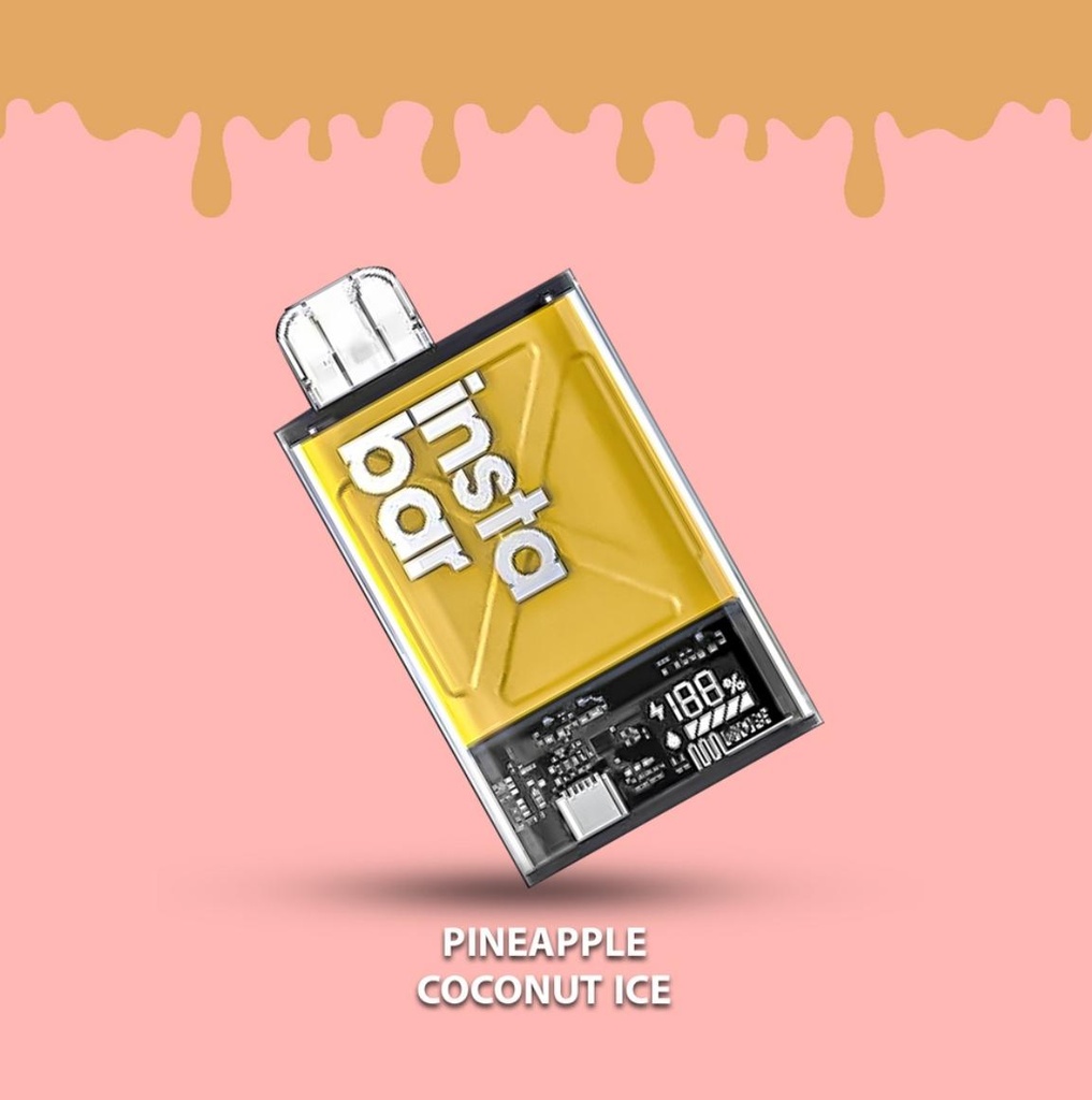 INSTA BAR ULTRA DISPOSABLE PINEAPPLE COCONUT ICE 20MG 12000PUFF