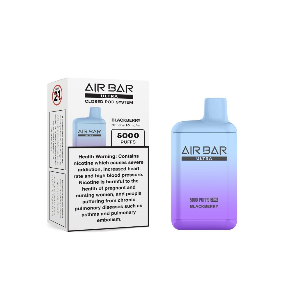 AIR BAR ULTRA DISPOSABLE – BLACKBERRY 20MG 
