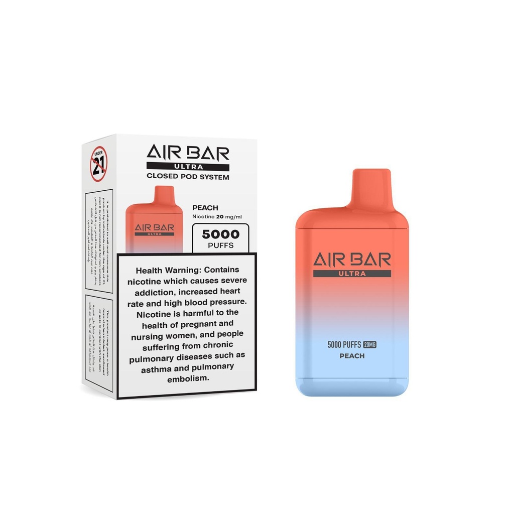 AIR BAR ULTRA DISPOSABLE – PEACH
45MG