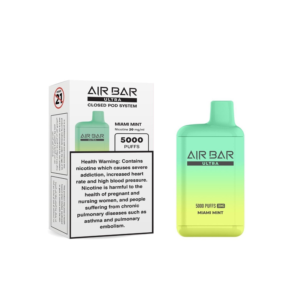 AIR BAR ULTRA DISPOSABLE – MIAMI MINT 45MG
