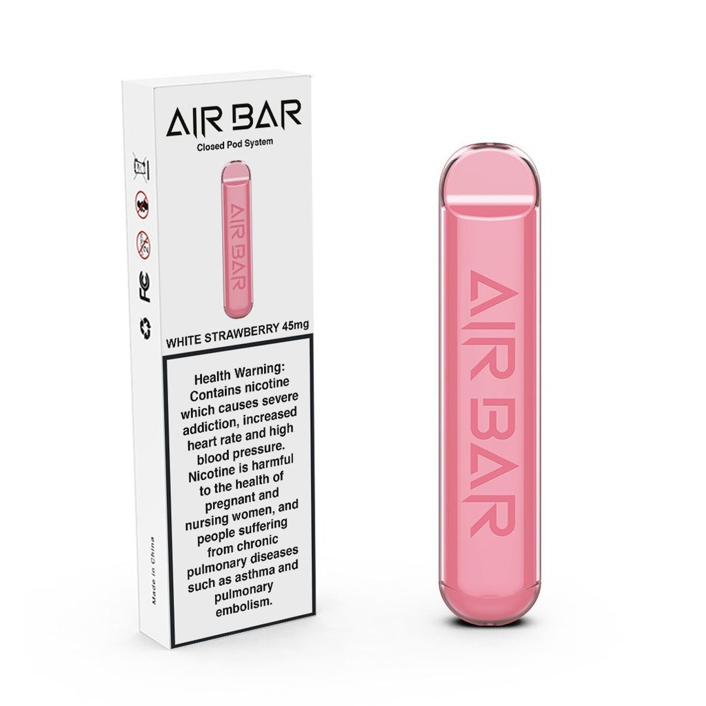 AIR BAR DISPOSABLE - WHITE STRAWBERRY 45MG