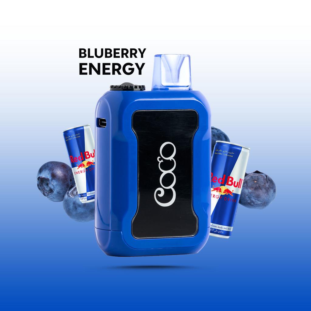 COCO DISPOSABLE BLUEBERRY ENERGY 20MG 5000 PUFF