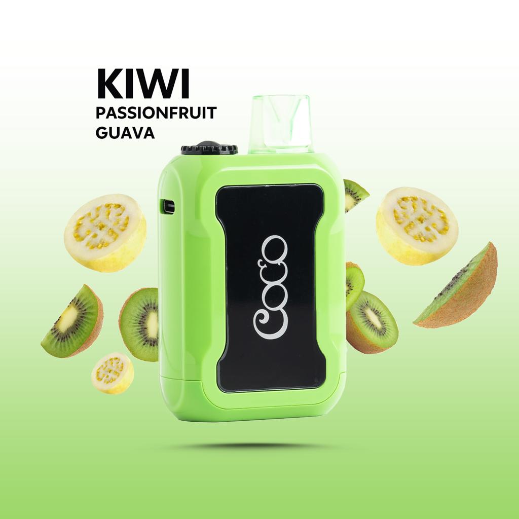 COCO DISPOSABLE KIWI PASSIONFRUIT GUAVA 20MG 5000 PUFF