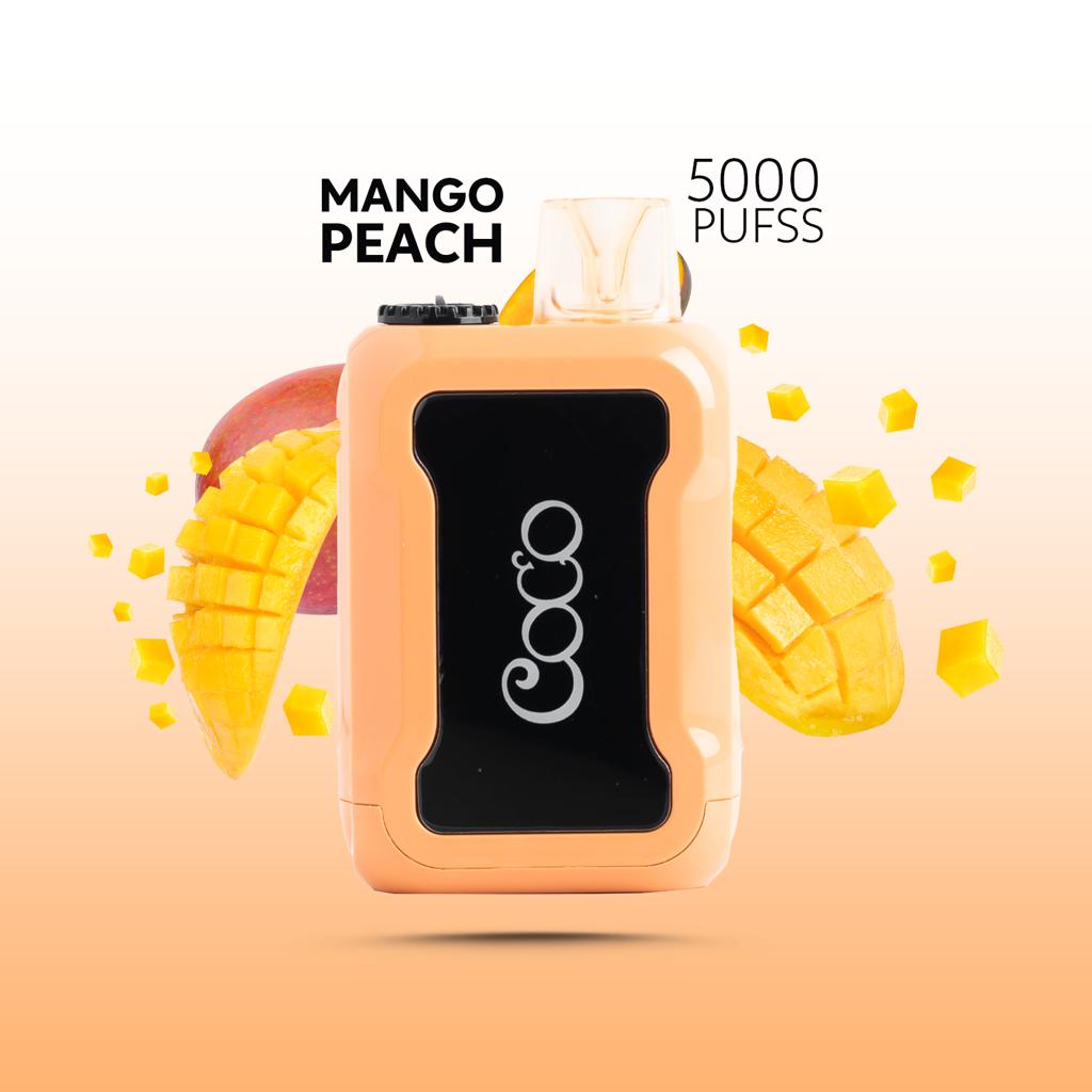 COCO DISPOSABLE MANGO PEACH SMOOTHIE 20MG 5000 PUFF