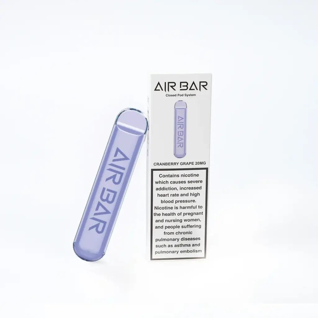 AIR BAR DISPOSABLE CRANBERRY GRAPE 20MG 500PUFF