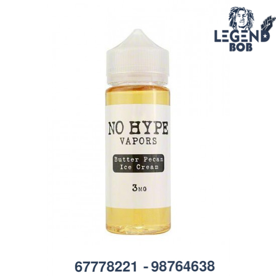 NO HYPE BUTTER PECAN ICE CREAM 3MG 120ML