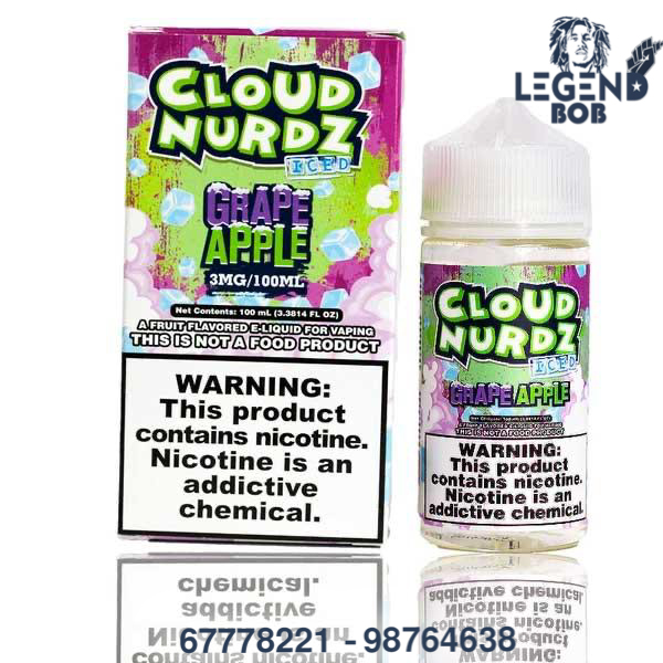 CLOUD NURDZ GRAPE APPLE 3MG 100ML