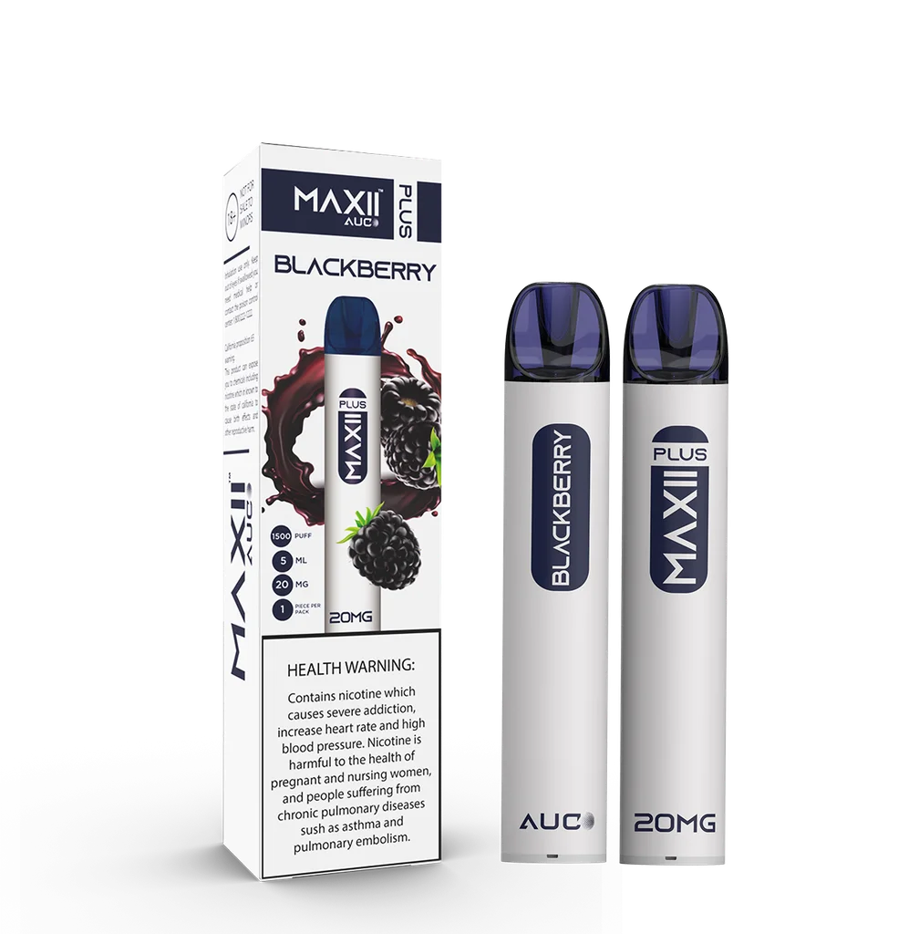 MAXII PLUS DISPOSABLE  BLACKBERRY 20MG 1500 PUFF
