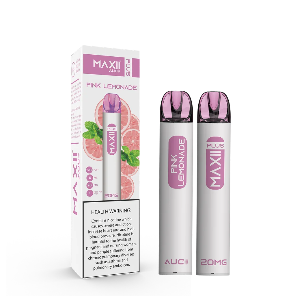 MAXII PLUS DISPOSABLE PINK LEMONADE 20MG 1500 PUFF