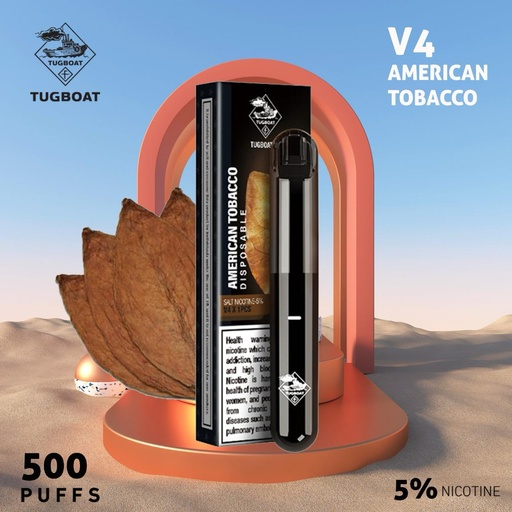 [6972172621007] Tugboat Disposable – Tobacco 
