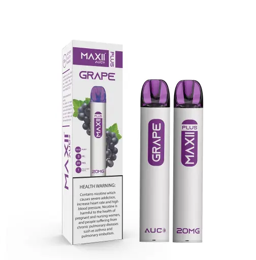 [6974488871442] MAXII PLUS DISPOSABLE GRAPE 20MG 1500 PUFF