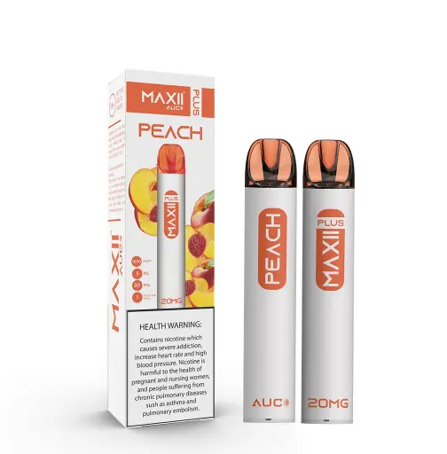 [6974488871473] MAXII PLUS DISPOSABLE PEACH 20MG 1500 PUFF