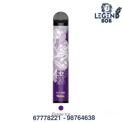 [6975000544301] VOZOL GRAPE MINT 50MG 1600 PUFFS 