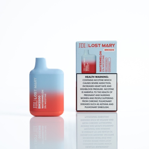 [760122013127] LOST MARY DISPOSABLE WATERMELON 20MG 3500PUFF