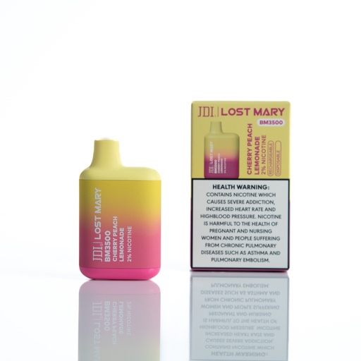 [760122013165] LOST MARY DISPOSABLE CHERRY PEACH LEMONADE 20MG 3500PUFF