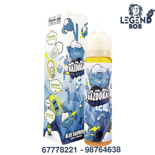 [852194007378] BAZOOKA BLUE RASBERRY ICE 3MG 60M