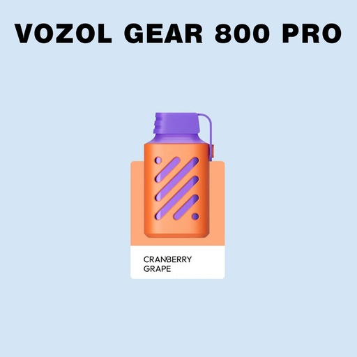 [6975000540051] VOZOL GEAR PRO 800PUFFS CRANBERRY GRAPE 20MG