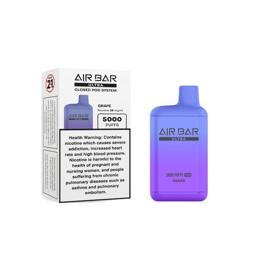 AIR BAR ULTRA DISPOSABLE – GRAPE
20MG 