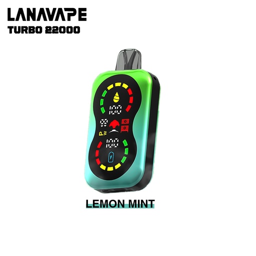 LANAVAPE TURBO LEMON MINT 20MG 22000 PUFF