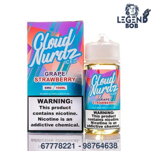 [012436997182] CLOUD NURDZ GRAPE STRAWBERRY ICE 3MG 100ML 