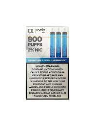 [760122012311] JDI DISPOSABLE ROMIO XL MIXED BLUE & BLUEBERRY 800 PUFF 20MG