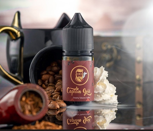 [102305] CAPTIN GOLD CREAMY  TOBACCO COFFE 50MG 30ML