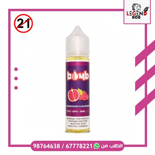 [12000000555] BOMB POMEGRANATE RASPBERRY 3mg 60ML