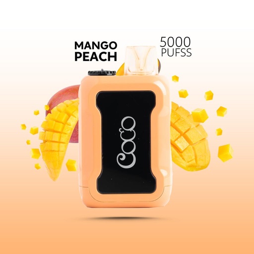 [12345678916] COCO DISPOSABLE MANGO PEACH SMOOTHIE 20MG 5000 PUFF