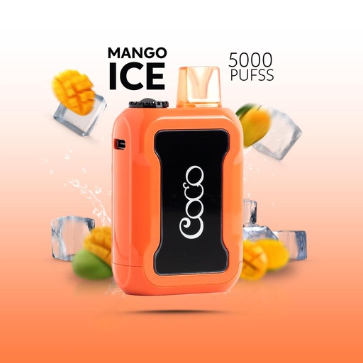 [12345678956] COCO DISPOSABLE MANGO ICE 50MG 5000 PUFF