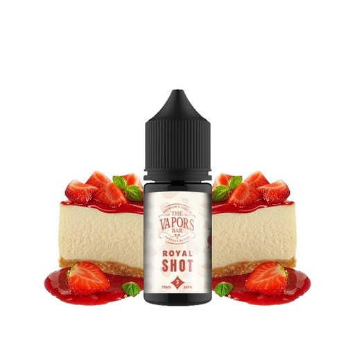 [4444] THE VAPORS BAR ROYAL SHOT STRAWBERRY CHEESECAKE 25MG 30ML