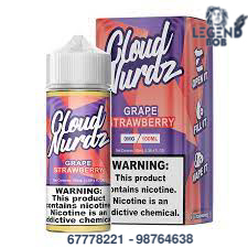 [650434323543] CLOUD NURDZ GRAPE STRAWBERRY 3MG 100ML 