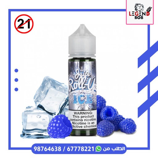 [691965025988] ROLL UPZ BLUE RASPBERRY ICE 3MG 60ML