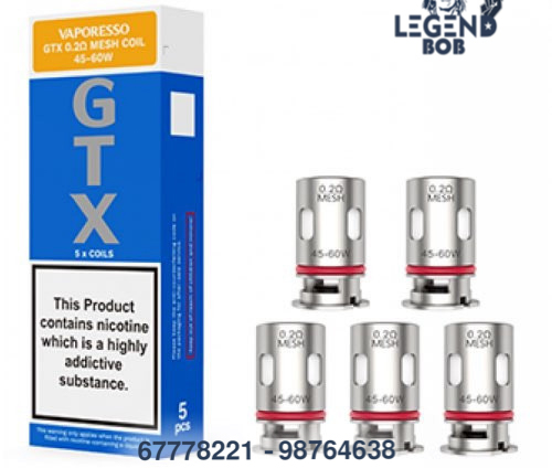 [6943498663675] VAPORESSO GTX MESH COIL 0.8 OHM